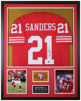 Deion Sanders Signed Custom Framed Jersey Display (Beckett) at PristineAuction.com