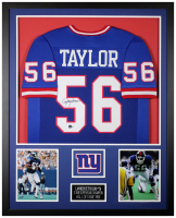 Lawrence Taylor Signed Custom Framed Jersey Display (Beckett) at PristineAuction.com