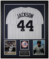 Reggie Jackson Signed Custom Framed Jersey Display (JSA) at PristineAuction.com