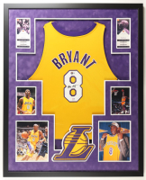 Kobe Bryant Signed Lakers Custom Framed Jersey (PSA & Beckett) at PristineAuction.com