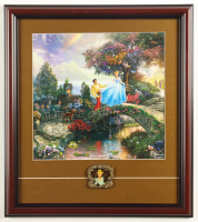 "Cinderella" by Thomas Kinkade Custom Framed Art Print Display at PristineAuction.com