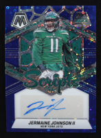 Jermaine Johnson II 2024 Panini Mosaic Scripts No Huddle Blue #29 at PristineAuction.com