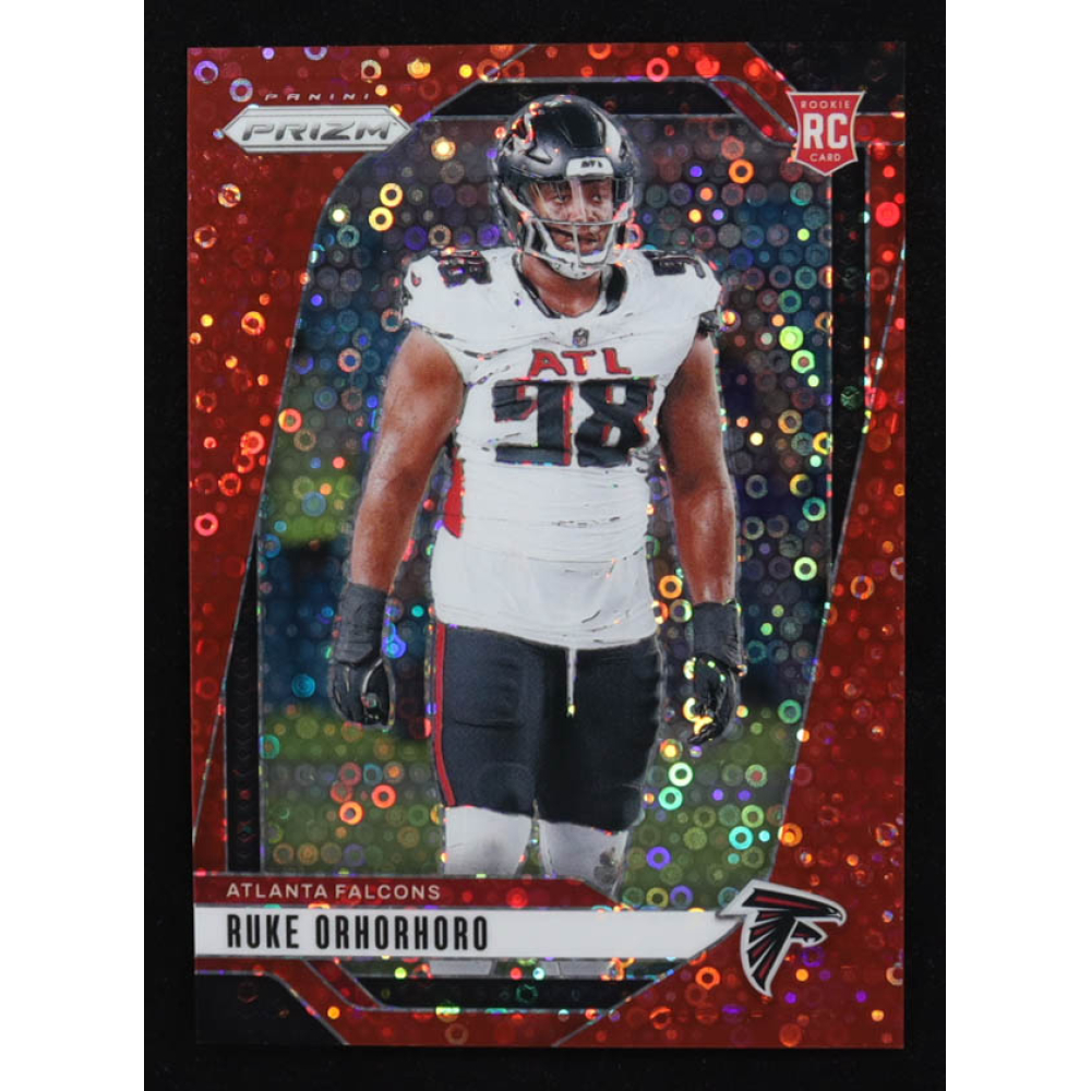 Ruke Orhorhoro 2024 Panini Prizm Prizms No Huddle Red #386 RC #36/75 at PristineAuction.com
