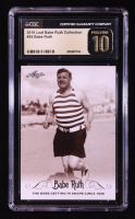 Babe Ruth 2016 Leaf Babe Ruth Collection #55 (CGC Pristine 10) at PristineAuction.com