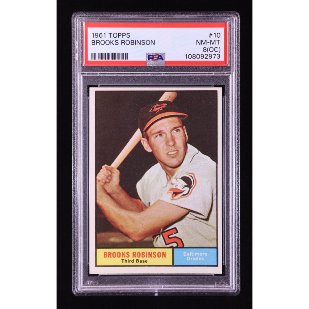 Brooks Robinson 1961 Topps #10 (PSA 8) (OC) at PristineAuction.com