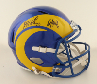 Davante Adams & Kyren Williams Signed Rams Full-Size Speed Helmet (Beckett) at PristineAuction.com