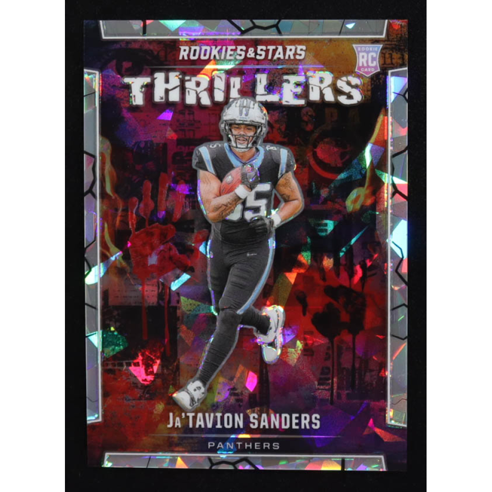 Ja'Tavion Sanders 2024 Rookies and Stars Thrillers Ice FOTL #23 RC #04/18 at PristineAuction.com