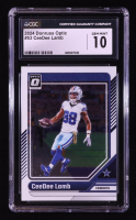 CeeDee Lamb 2024 Donruss Optic #53 (CGC 10) at PristineAuction.com
