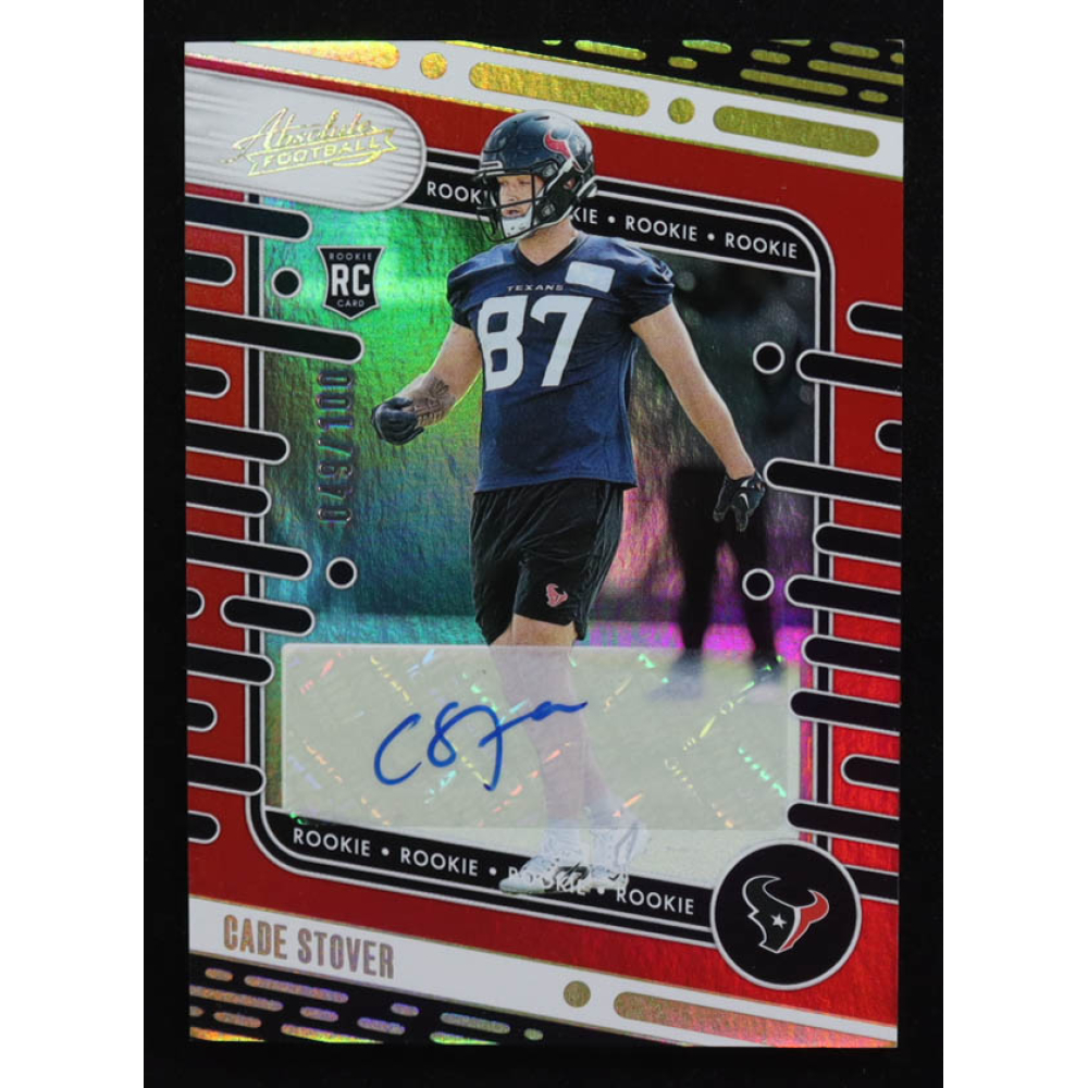 Cade Stover 2024 Absolute Signatures Spectrum Red #185 RC #049/100 at PristineAuction.com