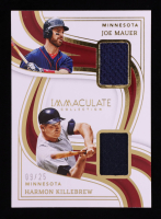 Joe Mauer / Harmon Killebrew 2023 Immaculate Collection Dual Legends Materials #8 #9/25 at PristineAuction.com