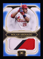 Nolan Arenado 2024 Topps Definitive Collection Jumbo Relics Blue #DJRCNA #6/30 at PristineAuction.com