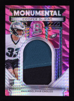 Cooper DeJean 2024 Panini Spectra Monumental Memorabilia Neon Pink #40 RC #3/15 at PristineAuction.com