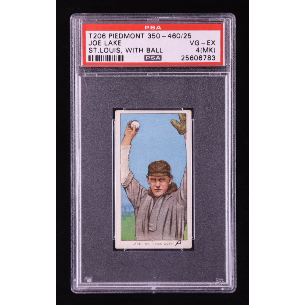 Joe Lake 1909-11 T206 #274 (PSA 4) (MK) at PristineAuction.com Joe Lake 1909-11 T206 #274 (PSA 4) (MK) at PristineAuction.com