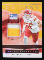 George Karlaftis 2025 Panini Origins International Origins Jerseys Gold #12 #09/10 at PristineAuction.com