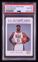 Karl Malone 1992 Impel U.S. Olympic Hopefuls #13 BK (PSA 10) at PristineAuction.com