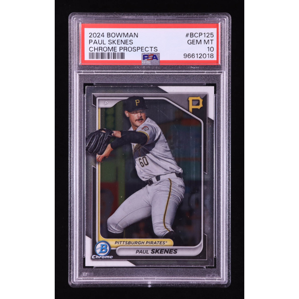 Paul Skenes 2024 Bowman Chrome Prospects #BCP125 RC (PSA 10) at PristineAuction.com Paul Skenes 2024 Bowman Chrome Prospects #BCP125 RC (PSA 10) at PristineAuction.com