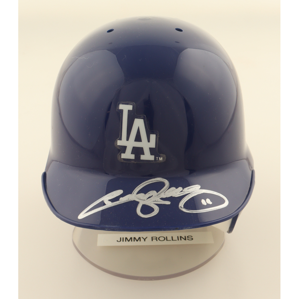 Jimmy Rollins Signed Dodgers Mini Helmet (Beckett) at PristineAuction.com