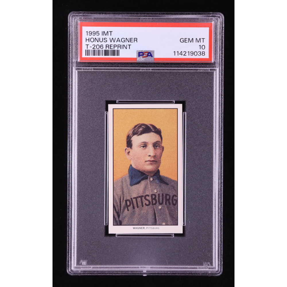Honus Wagner 1995 Wagner T-206 Reprint IMT #1 (PSA 10) at PristineAuction.com