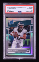 Jalen Hurts 2020 Donruss Optic Rated Rookie Holo #164 RC (PSA 10) at PristineAuction.com