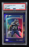 D.J. James 2024 Donruss Optic Blue #222 RR RC #068/199 (PSA 9) at PristineAuction.com