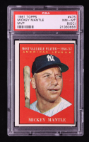 Mickey Mantle 1961 Topps AL MVP #475 (PSA 8) (OC) at PristineAuction.com