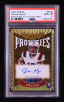 Drake Maye 2024 Finest Prodigies Autographs Gold Refractors #PDM #08/50 RC (PSA 10) at PristineAuction.com