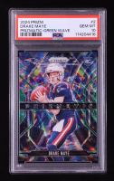 Drake Maye 2024 Prizm Prizmatic Green Wave #2 RC (PSA 10) at PristineAuction.com