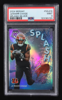 Ja'Marr Chase 2024 Panini Mosaic Splash Silver #5 (PSA 9) at PristineAuction.com