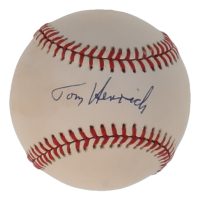 Tommy Henrich Signed OAL Baseball (JSA) at PristineAuction.com