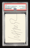 William H. McRaven Signed 2.5x3.5 Cut (PSA | Auto Grade PSA Authentic) at PristineAuction.com