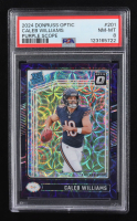 Caleb Williams 2024 Donruss Optic Purple Scope #201 RR RC (PSA 8) at PristineAuction.com