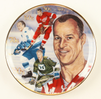 Gordie Howe LE 1992 "Power Play" Gartlan Ceramic Plate at PristineAuction.com