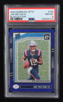 Joe Milton III 2024 Donruss Optic Blue Glitter #255 RR RC (PSA 8) at PristineAuction.com