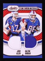 Josh Allen / Dalton Kincaid 2024 Absolute Team Tandem Materials #26 #67/199 at PristineAuction.com