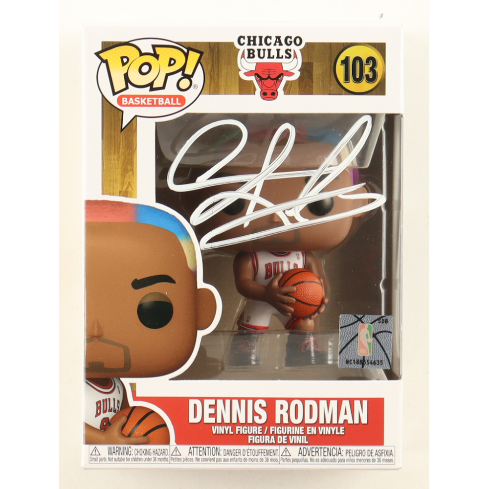Dennis Rodman Signed "Bulls" #103 Funko Pop! Vinyl Figure (JSA) at PristineAuction.com