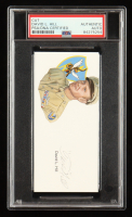 David "Tex" Hill Signed Cut With Portrait Art (PSA) at PristineAuction.com