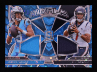 Bryce Young / CJ Stroud 2024 Panini Spectra Rivals Materials Neon Blue #7 RC #27/60 at PristineAuction.com