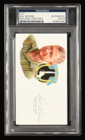 Hal Moore Signed Cut With Portrait Art (PSA) at PristineAuction.com