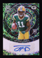 Jayden Reed 2023 Panini Spectra Rookie Autographs Neon Green #24 RC #23/35 at PristineAuction.com