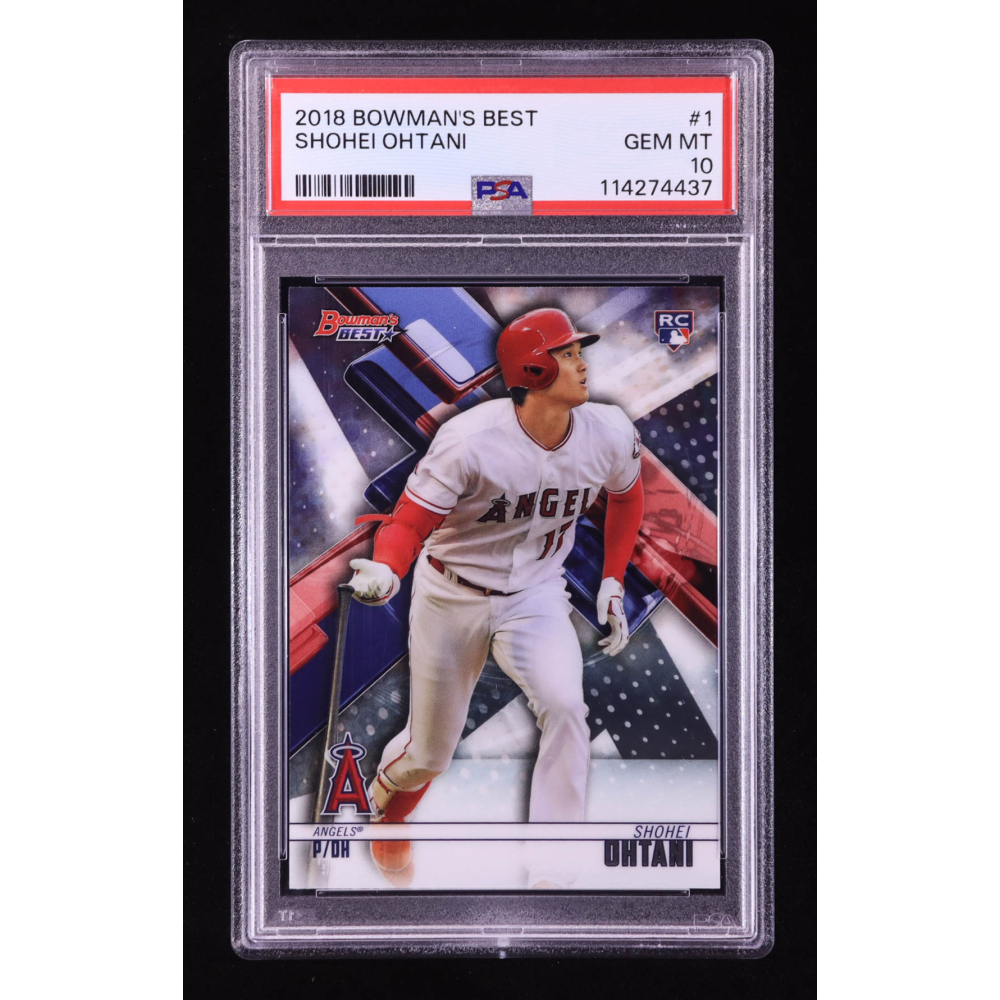 Shohei Ohtani 2018 Bowman's Best #1 RC (PSA 10) at PristineAuction.com Shohei Ohtani 2018 Bowman's Best #1 RC (PSA 10) at PristineAuction.com