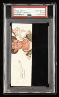 James E. Swett Signed Cut With Portrait Art (PSA) at PristineAuction.com