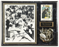John Banaszak Signed Steelers Custom Photo Plaque Display Inscribed "SB x, XII, XIV" (Beckett) at PristineAuction.com