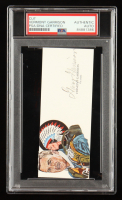 Vermont Garrison Signed Cut With Portrait Art (PSA) at PristineAuction.com