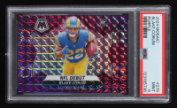 Blake Corum 2024 Panini Mosaic Mosaic Purple #278 DEB RC #41/49 (PSA 9) at PristineAuction.com