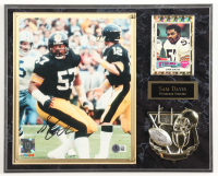 Sam Davis Signed Steelers Custom Photo Plaque Display (Beckett) at PristineAuction.com