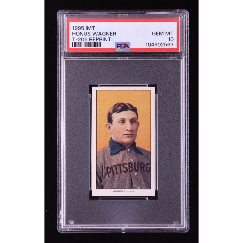 Honus Wagner 1995 Wagner T-206 Reprint IMT #1 (PSA 10) at PristineAuction.com Honus Wagner 1995 Wagner T-206 Reprint IMT #1 (PSA 10) at PristineAuction.com