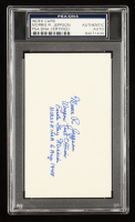Morris R. Jeppson Signed Cut With Extensive Title & Mission Inscription (PSA) at PristineAuction.com