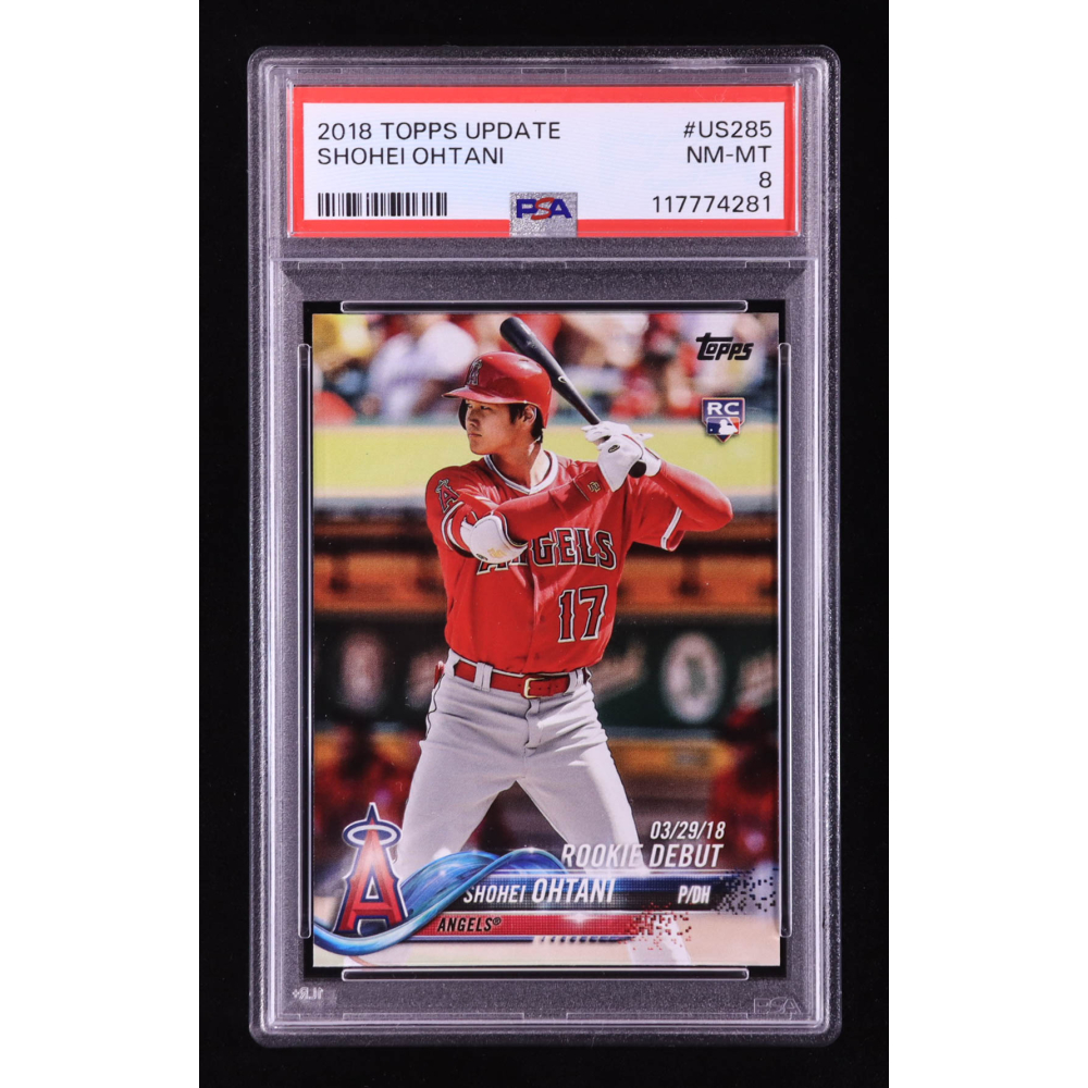 Shohei Ohtani 2018 Topps Update #US285 RC (PSA 8) at PristineAuction.com Shohei Ohtani 2018 Topps Update #US285 RC (PSA 8) at PristineAuction.com