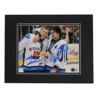 Teemu Selanne & Mikko Koivu Signed Team Finland Custom Matted Photo Display (Beckett) at PristineAuction.com