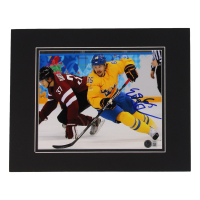 Erik Karlsson Signed Team Sweden Custom Matted Photo Display (Beckett) at PristineAuction.com